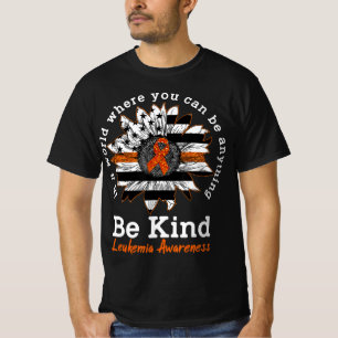 T-shirt Soyez gentil Orange Ribbon Sunflower Kindness Leuk