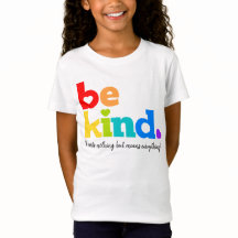 Soyez gentil rainbow graphique slogan personnalisé