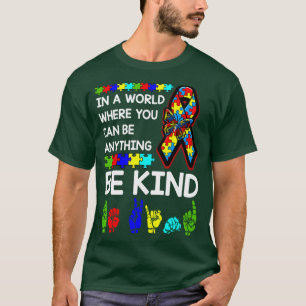 T-shirt Soyez gentil Sensibilisation sur l'autisme ASL Mam