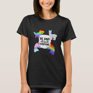 T-shirt Soyez Gentil Unité Anti Briseur Fidget Pop Dinosau