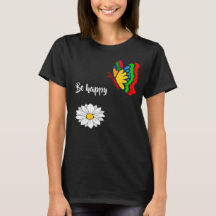 T-shirt Soyez heureux drôle unique personnalisable