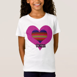 T-Shirt Soyez le coeur arc-en-ciel Valentine de la mine