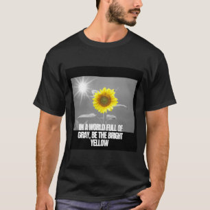 T-shirt Soyez le jaune vif