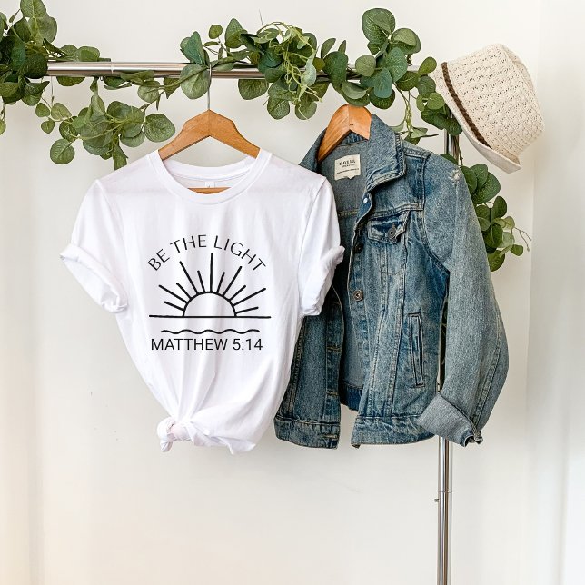 T-shirt Soyez Le Verset Lumière-Chrétienne-Religieuse-Foi- (Créateur téléchargé)