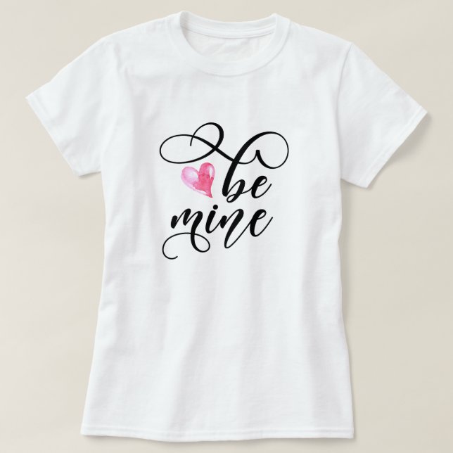 T-shirt Soyez ma typographie Valentine (Design devant)