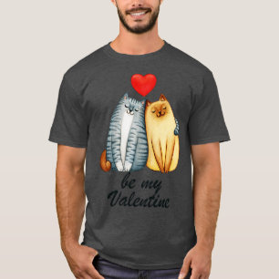 T-shirt Soyez mon Valentin Les chats aiment la Saint-Valen