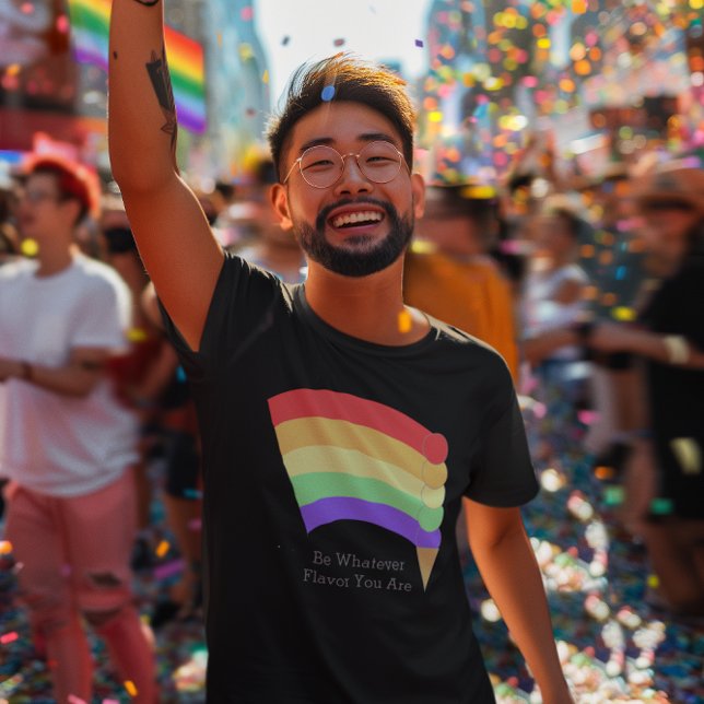 T-shirt Soyez N'Importe Quel Flavor Rainbow Cone Personnal (Créateur téléchargé)