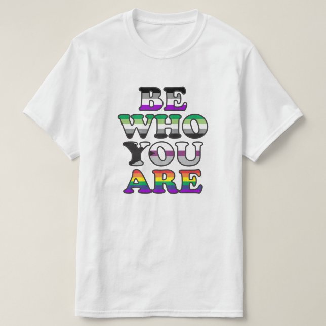 T-shirt Soyez qui vous êtes chemise (Design devant)