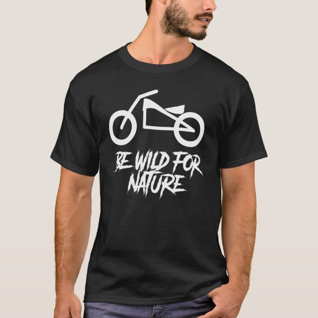 T-shirt Soyez Sauvage Pour Nature Electric Motorcycle E Bi (Devant)