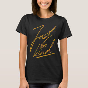 T-shirt Soyez Simplement Noir Positif Signé Sourire