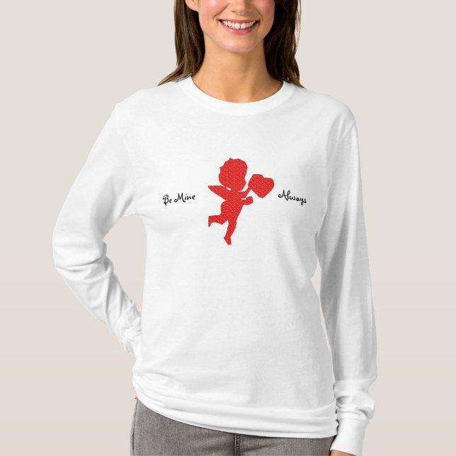 T-shirt Soyez toujours à moi Valentine Dames Top (Devant)