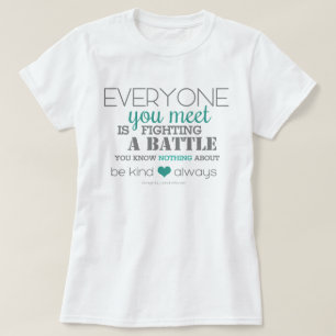 T-shirt Soyez toujours gentil (aqua)