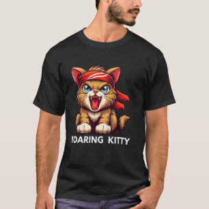 T-shirt Soyez un chat rugissant Le Stop Orange Bandana Mèm