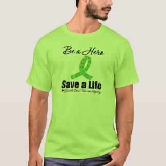 T-shirt Soyez un héros Sauvez une vie Inscrivez-vous au re
