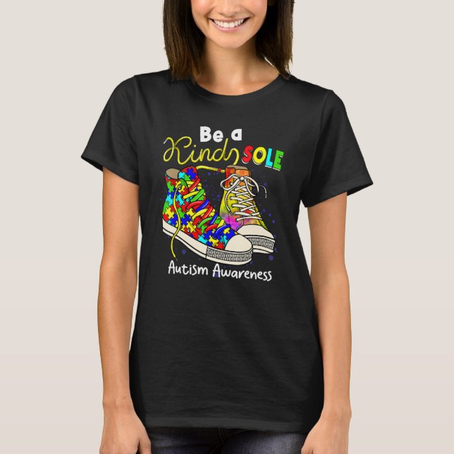 T-shirt Soyez un Puzzle Sole Genre Chaussures Sensibilisat (Devant)