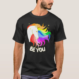 T-shirt Soyez Un Unicorne Magique Avec Rainbow Mane