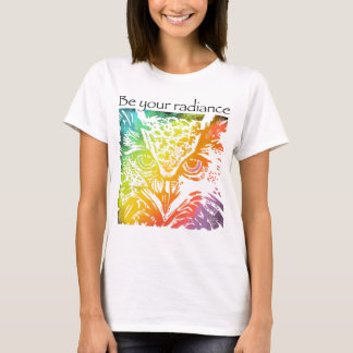 T-shirt Soyez votre choux rayonnant, les animaux arc-en-ci