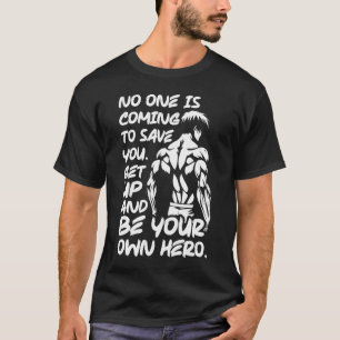 T-shirt Soyez votre propre héros - Anime Bodybuilding Gym 