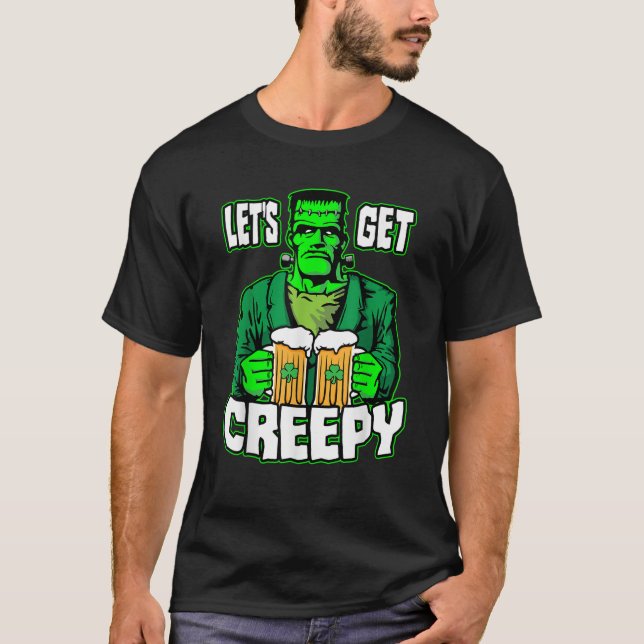 T-shirt Soyons Déplaisants St Patrick's Day Frankenstein M (Devant)