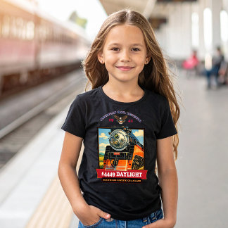 T-shirt SP GS-4 Daylight Steam Locomotive Vintage Poster