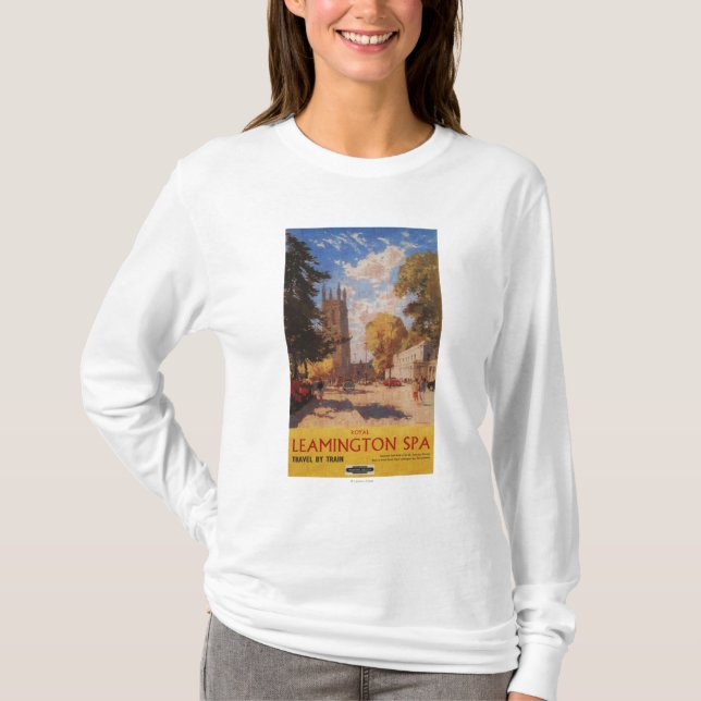 T-shirt Spa royal, affiche britannique de chemins de fer (Devant)
