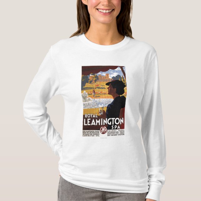 T-shirt Spa royal, affiche de rail d'eau potable de femme (Devant)