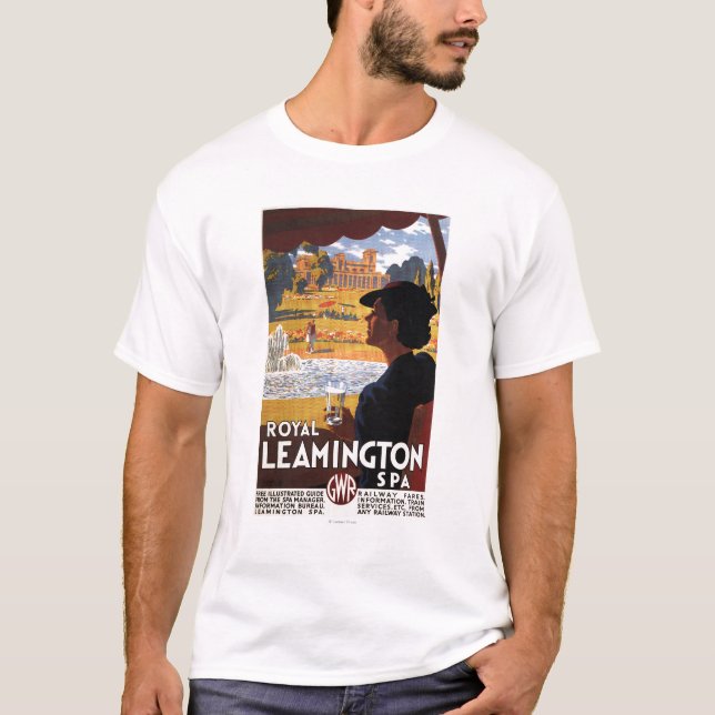 T-shirt Spa royal, affiche de rail d'eau potable de femme (Devant)