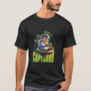 T-shirt Space Capybara Funny Sarcastic Cosmos Animal Capy