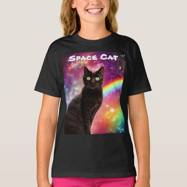 T-shirt Space Cat (Devant)