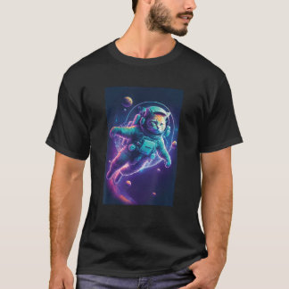 T-shirt Space Cat Astronaut Catstronaut for Cat lovers Gra