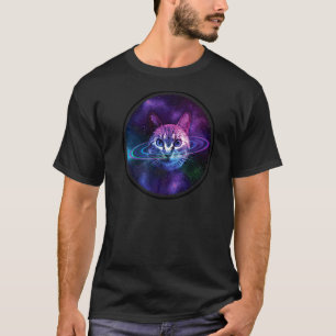 T-shirt Space Cat Galaxy Caturn Rings