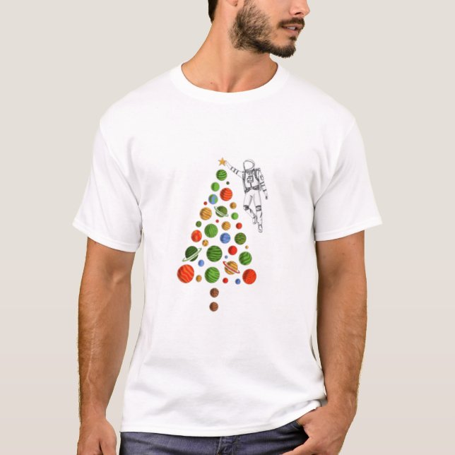 T-shirt Space Christmas  (Devant)