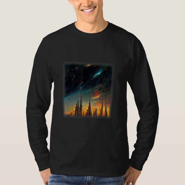 T-shirt Space City Artwork (Devant)