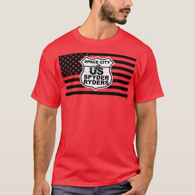 T-shirt Space City Chapter - Black Flag & Logo (Devant)