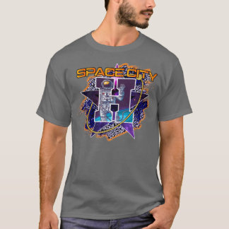 T-shirt Space City Leopard Baseball
