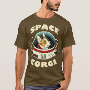 T-shirt Space Corgi Amoureux des chiens Puppy Retro