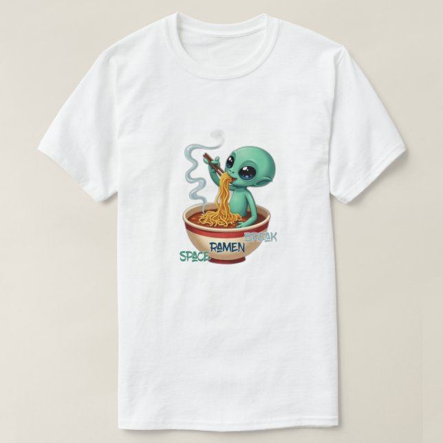 T-shirt space ramen break (Design devant)