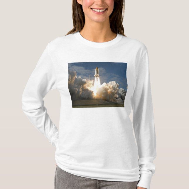 T-shirt Space Shuttle Atlantis se lève sur 24 (Devant)
