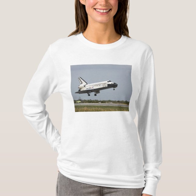 T-shirt Space Shuttle Discovery approche l'atterrissage 3 (Devant)