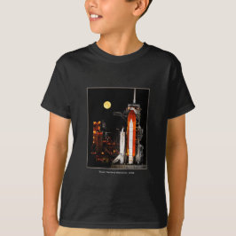 T-shirt Space Shuttle Discovery et Pleine lune en 2009 Boy