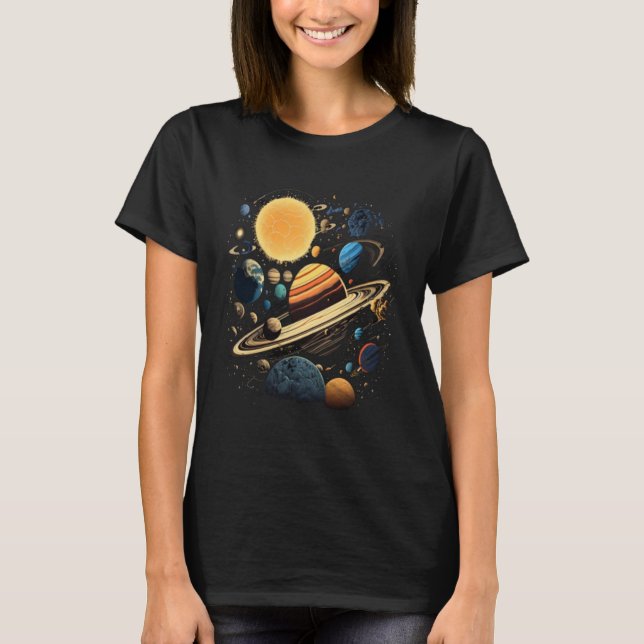 T-shirt Space UFO Alien Spaceship Astronomy Extraterrestri (Devant)