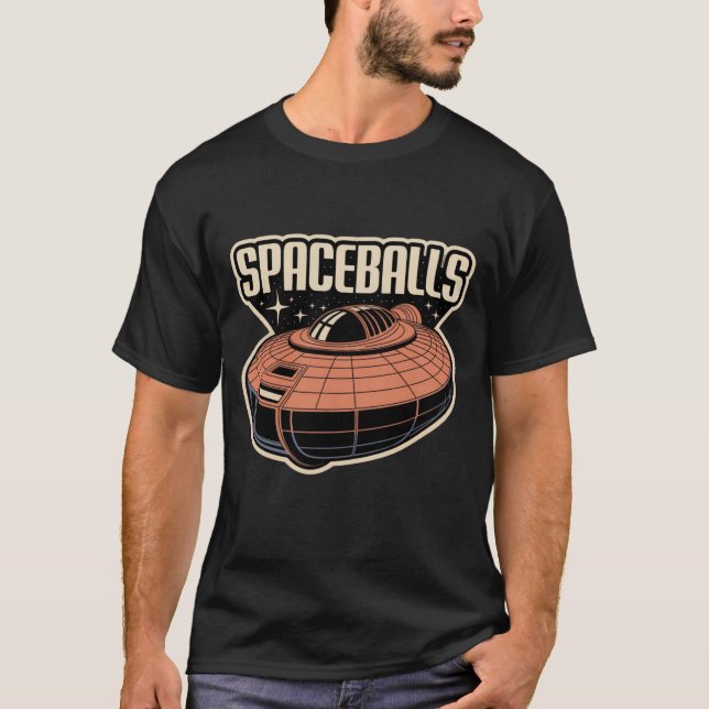 T-shirt SPACEBALLS vaisseau spatial rétro (Devant)