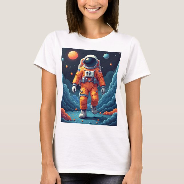 T - Shirt Spaceman Womens (Vorderseite)