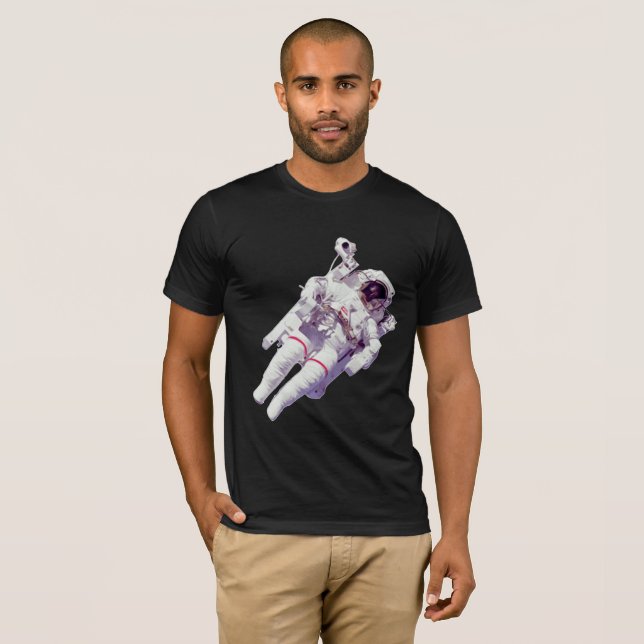 T-shirt Spacewalker rétro : Astronaut flottant (Devant entier)