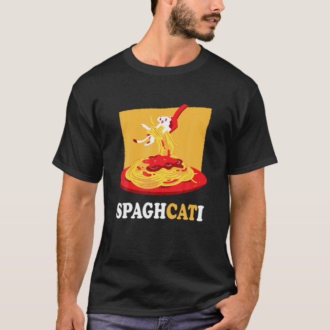 T-shirt Spaghcati I Chat Kitten Sweet Animal de compagnie  (Devant)