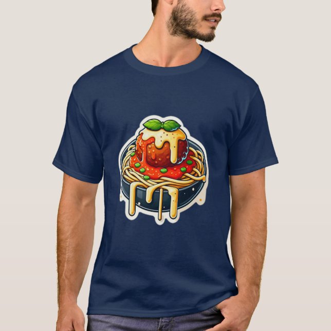 T-SHIRT SPAGHETTI ET BALLES DE VIANDE 3 (Devant)
