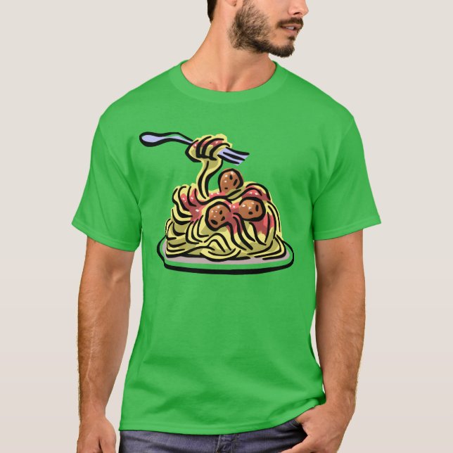T-shirt spaghetti friends (Devant)