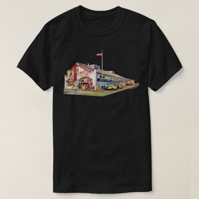 T-shirt SPAG'S Shrewsbury Massachusetts Peinture Isolé  (Design devant)