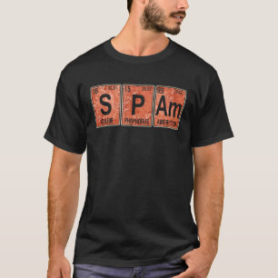 T-shirt Spam Tableau périodique des éléments cuits de porc