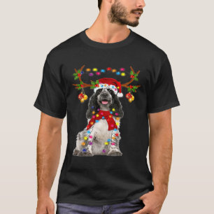 T-shirt Spaniel Spaniel Espagnol Noir Et Blanc
